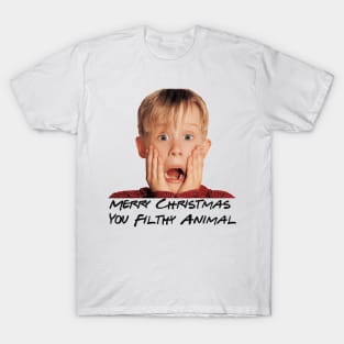 Home Alone Merry Christmas You Filthy Animal RED EDITION T-Shirt